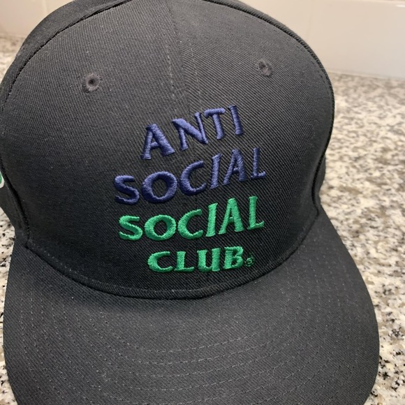 Dallas Mavericks Hat Cap Fitted‎ Mens 7 3/4 NBA Anti Social Social Club Collab - Picture 2 of 10